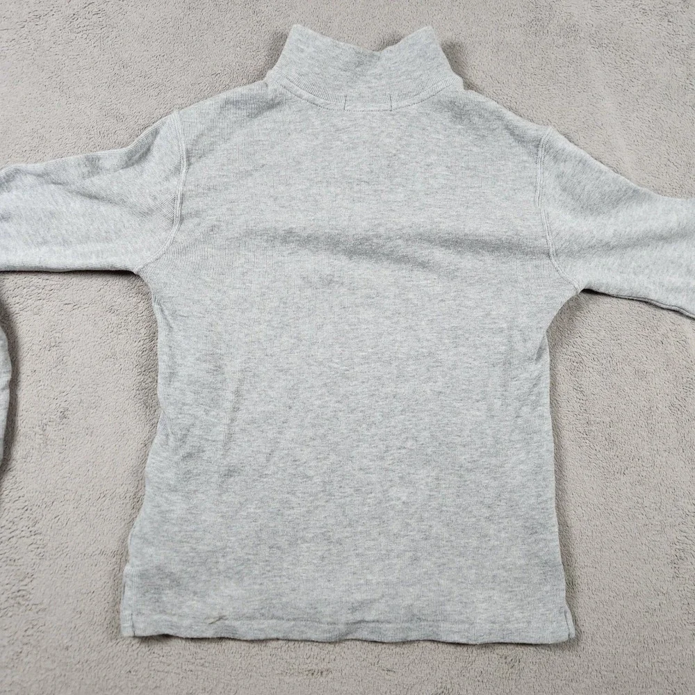Polo Ralph Lauren 1/4 Pullover Sweater Boys Size L 14-16 Heather Grey - Picture 4 of 8